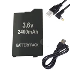 Battery +Charging Cable For Sony PSP-2001 2002 2003 2004 2005 2006 PSP-3002