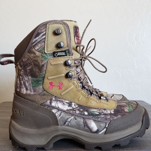 Under Armour Gore-Tex Brow Tine 400 Gram Insulated Hunting Boot Camo Women's 7.5