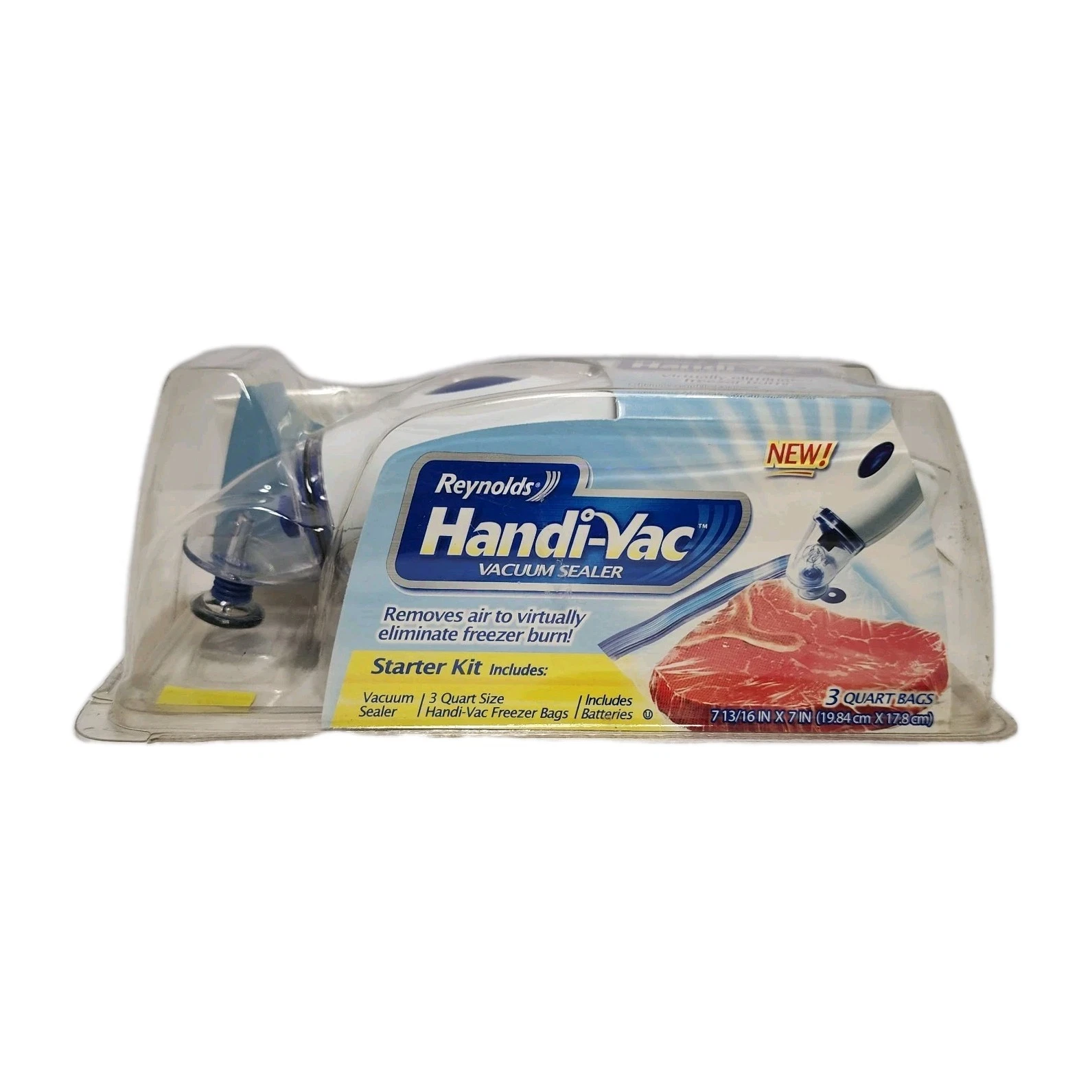Reynolds HANDI-VAC Hand-Held Vacuum Sealer Starter Kit - NEW OLD STOCK SEALED!
