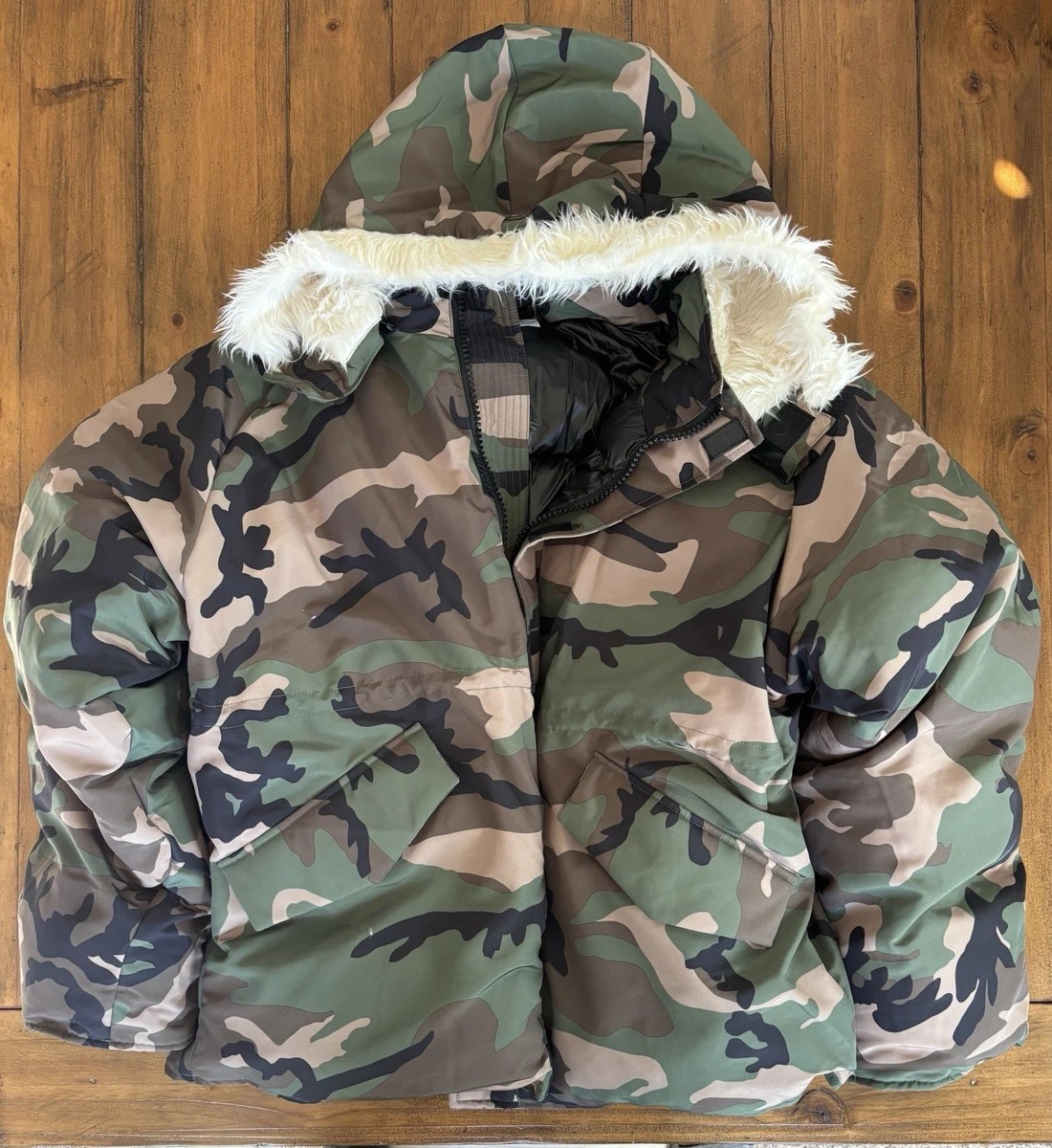 NEW Yeezy YZY PK-01 Camo Parka Jacket Size 3 IN HAND YE FREE