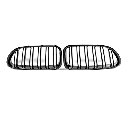 SPORT KÜHLERGRILL NIEREN GRILL DOPPELSTEG GLANZ SCHWARZ FÜR BMW 6ER F06 F12 F13 - Foto 13 di 15