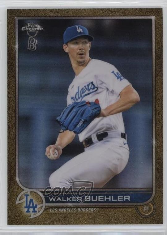 2022 Topps Chrome Ben Baller Edition Gold Refractor 42/50 Walker Buehler 07i7