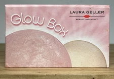 LAURA GELLER Glow Box Baked Radiance Face Powder ETHEREAL ROSE,HIGHLIGHTER *READ