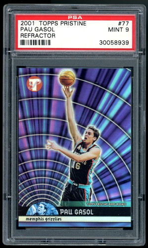 Pau Gasol [Refractor] #77 2001 Topps Pristine card