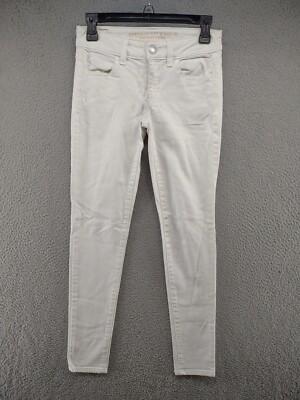 AMERICAN EAGLE Jegging Super Stretch White Jeans in Women