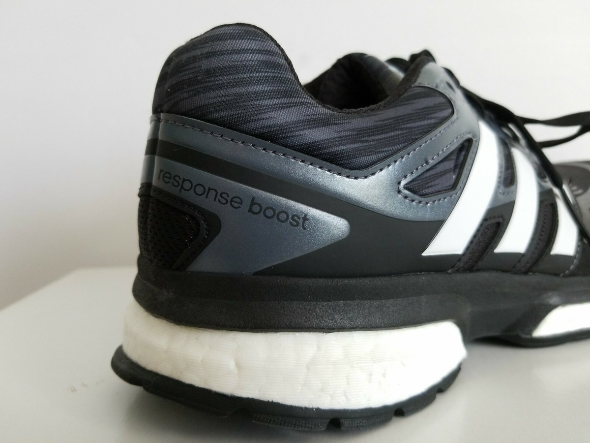 Adidas Shoes Mens 8.5 Athletic Trainers Response Boost Running Gray Black Active adidas Men main image 4