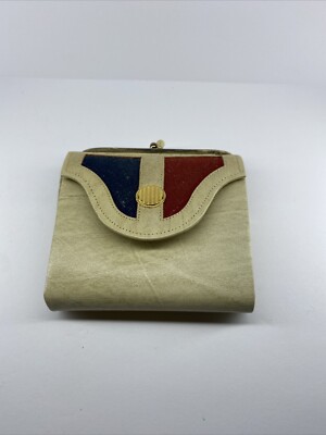 Vintage Wallet Coin Purse Princess Gardner Tan Cream Beige