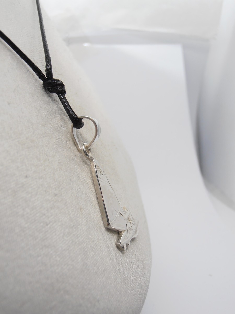 Collana da windsurf ciondolo in argento sterling design di zulasurfing - Italia
