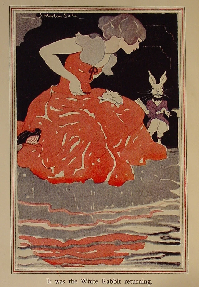1920 ALICE IN WONDERLAND Antique FIRST EDITION Adventures ART DECO carroll RARE - Image 2 of 4