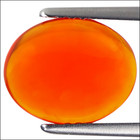 1.52 Ct Natural Ethiopian Orange Opal Gemstone Oval Cabochon Cut — photo 3