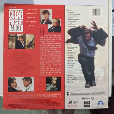 Clear And Present Danger 2 Disc Widescreen Ediiton Laserdisc
