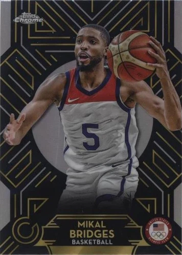 2024 Topps Chrome U.S. Olympic & Paralympic Team and Hopefuls - Mikal Bridges #AN-2