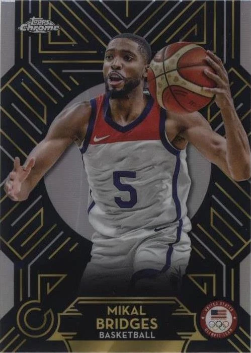 2024 Topps Chrome U.S. Olympic & Paralympic Team and Hopefuls - Mikal Bridges #AN-2