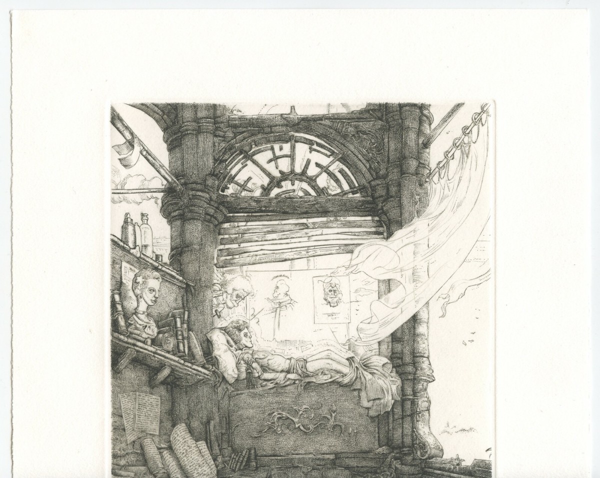 MOHLITZ PHILIPPE GRAVURE SIGNÉE AU CRAYON NUMÉROTÉE 4/20