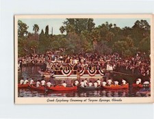 Postcard Greek Epiphany Ceremony Spring Bayou Tarpon Springs Florida USA