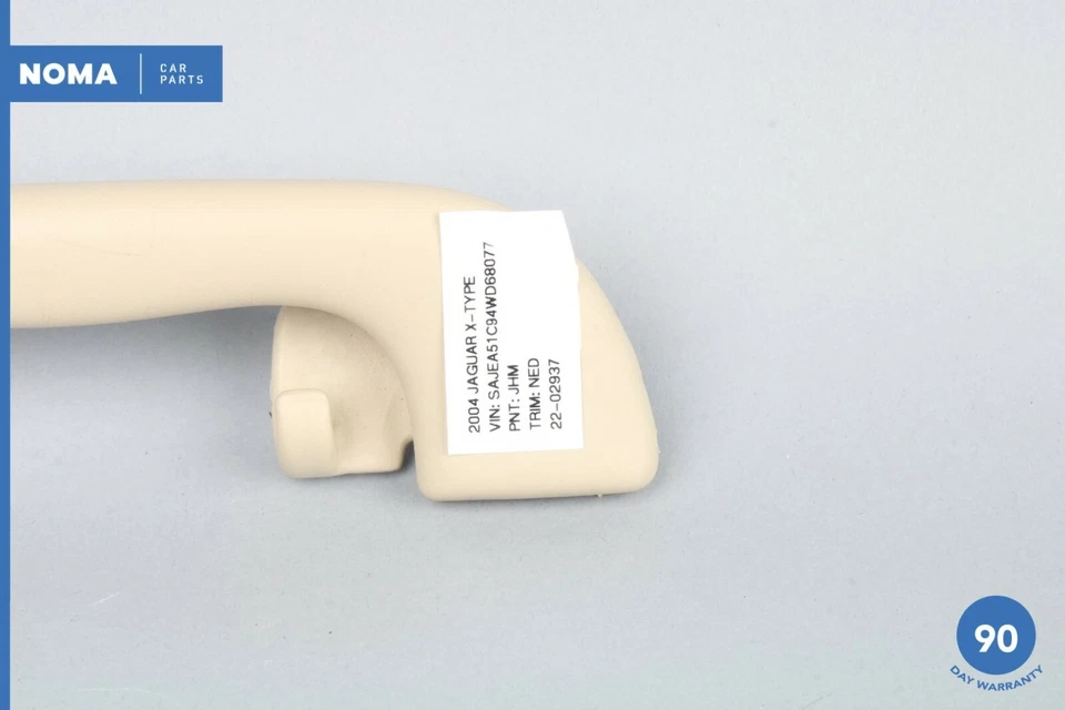 04-08 Jaguar X-Type X400 Rear Left Driver Side Upper Roof Grip Handle NED OEM  - Image 3 of 4