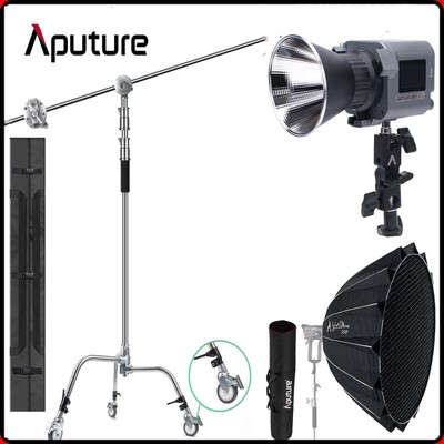 Amaran 60D-S Led Video Studio Light 2700-6500K +Light Dome 150+ C Stand Wheels