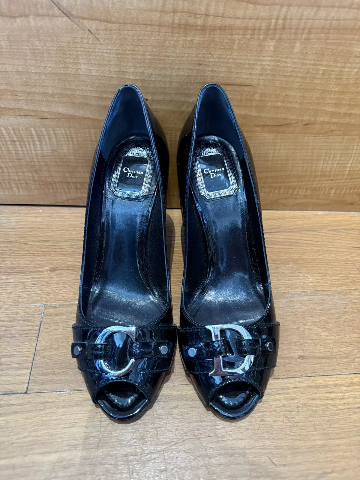 Escarpins Christian Dior en cuir verni
