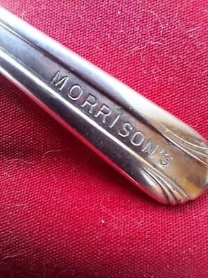 #ad #ad Cocktail Fork ISCo International Silver Company Morrisons engraved stainless USA $7.99