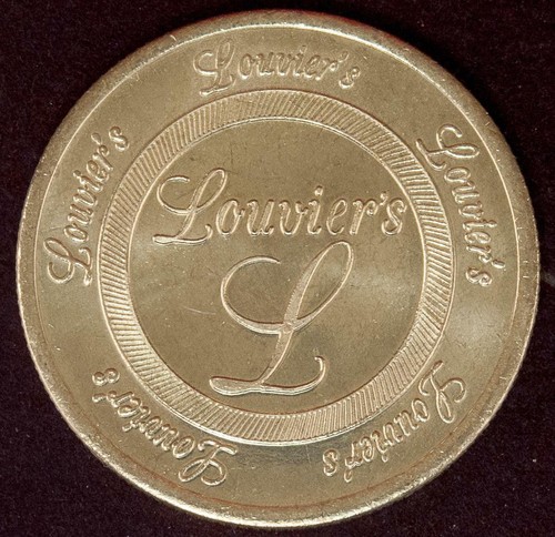 Louviers $1 Casino Gaming Token Brilliant Uncirculated Minted NCM