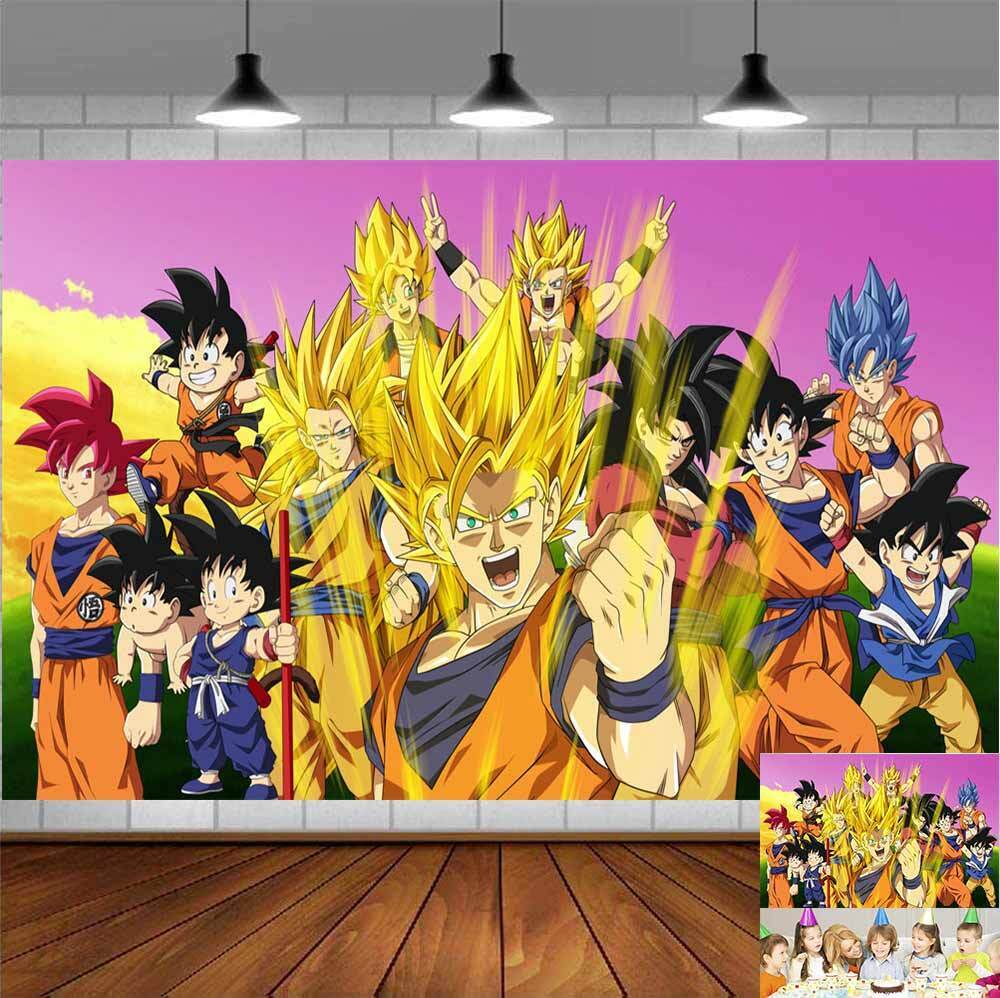 Dragon Ball Happy Birthday Backdrop, Anime dos desenhos animados, Son Goku  Wall Decoration, Fotografia fundo, Fontes do partido, Presentes de Natal -  AliExpress