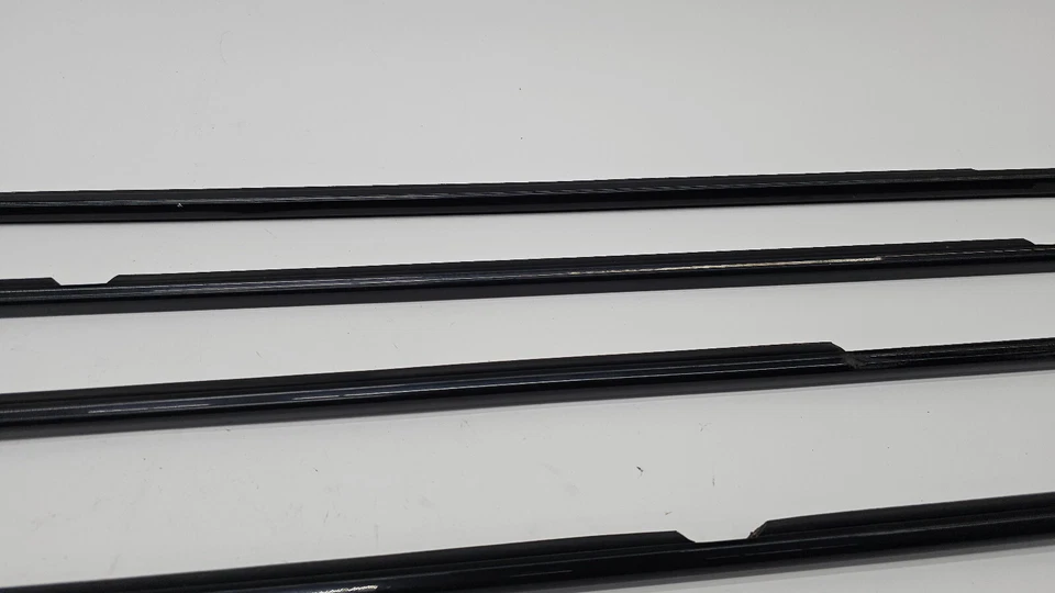 2013-2018 BMW F30 320i 328i 335i Door Window Glass Belt Molding Set Of 4 OEM - Image 3 of 4