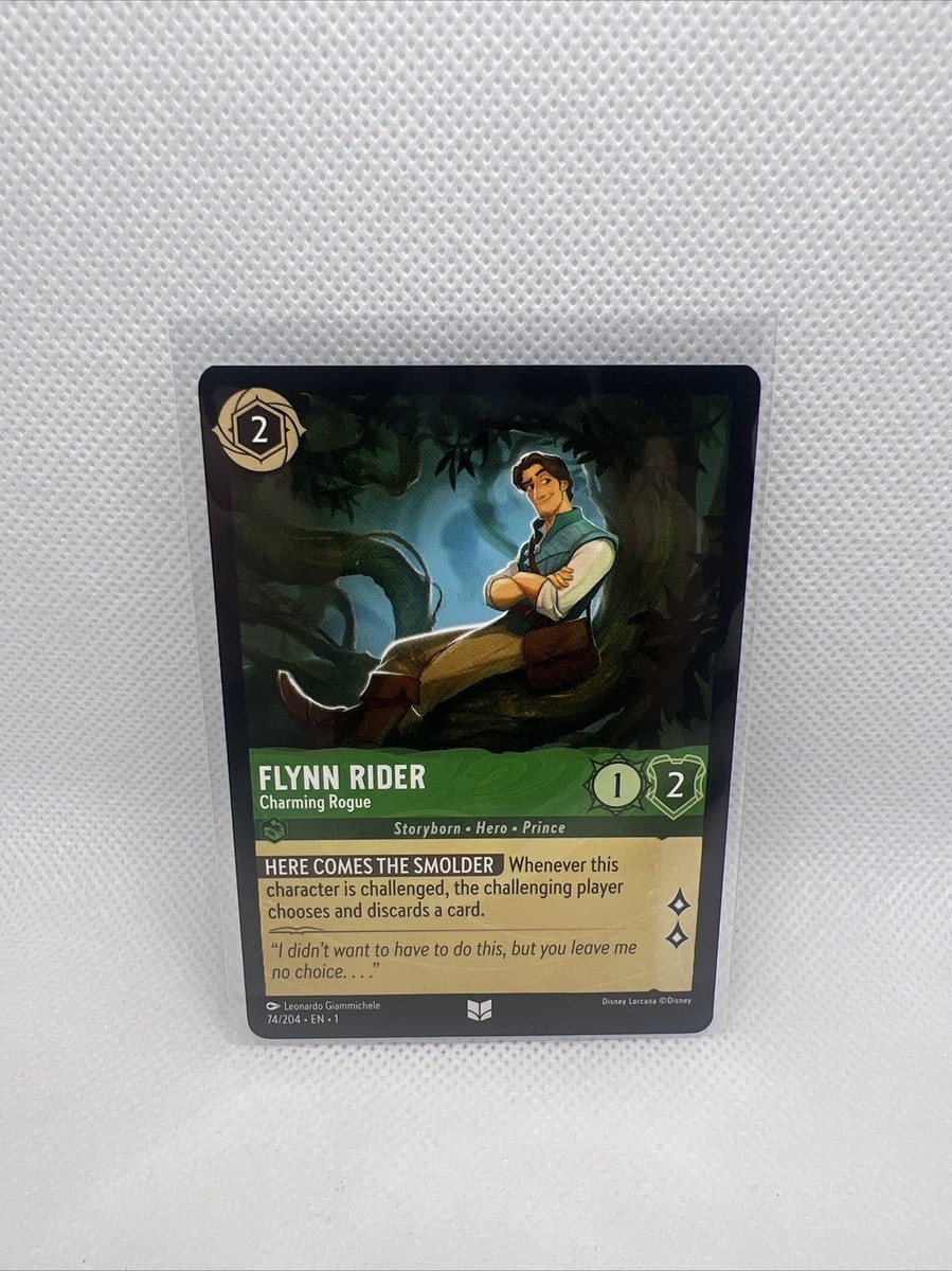 Disney Lorcana Flynn Rider Charming Rogue 74/204 TCG