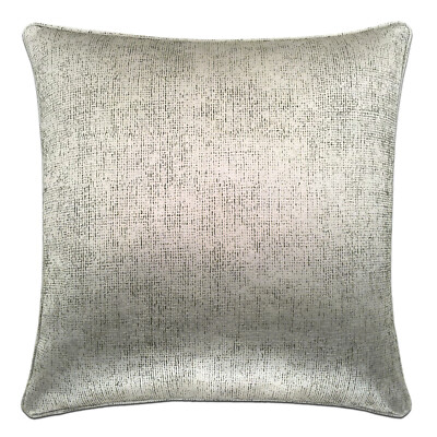 Rubelli Stoff Dekokissen Seide Relief Chenille Silber für Sofa