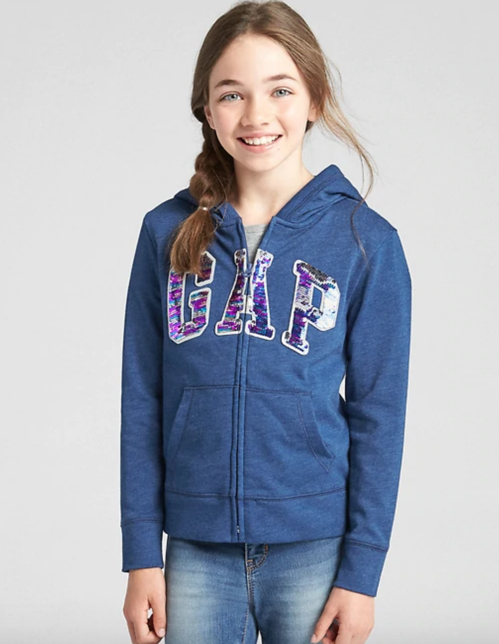 GAP for Girls Logo Hoodie Sweatshirt 