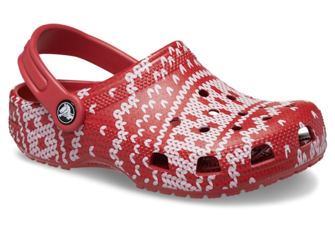 New Crocs Unisex Classic Holiday Sweater Xmas Clog - Dead Stock Men Sz 3/Wm Sz 5 image 4