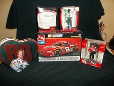 Dale Earnhardt JR 5 Item Lot 1:25 Model Kit Amp Hood Clear Amp Tin 2 Figurines