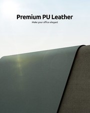 Leather Desk Pad Protector Office Desk Mat Large Mouse Pad Non-Slip PU Leathe...