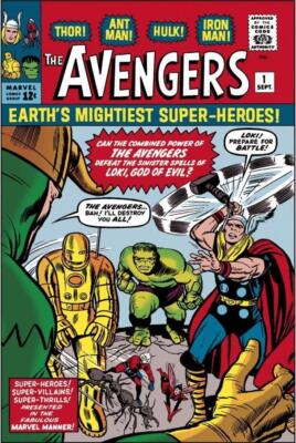 Avengers #1 Loki Thor Comic Book Cover Marvel Fine Art Canvas