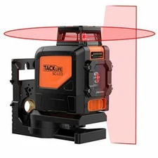 Laser Level Tacklife SC-L03-98ft Crossline Self-Leveling - 360-Degree Horizontal