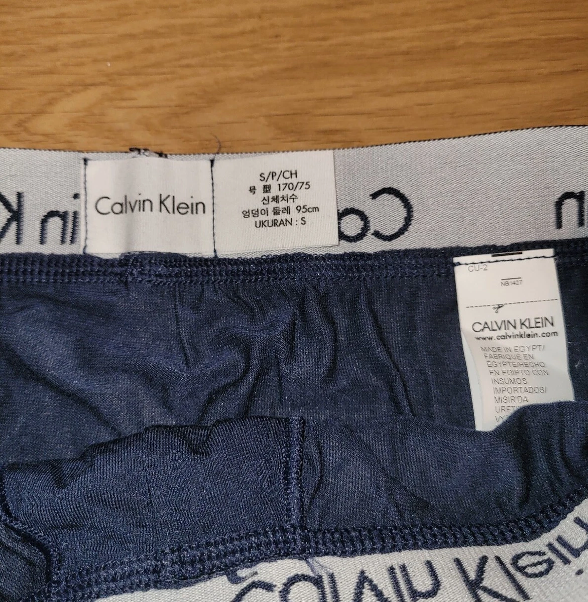 Calvin Klein Men s Underwear Body Modal Boxer Brief NB1427 Dark Blue Size Small