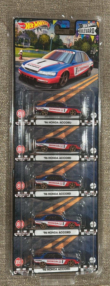 Hot Wheels Boulevard #88 Premium '96 Honda Accord , Lot of 5