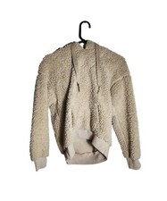 Love Tree Brand Fuzzy Hoodie Beige Size Small
