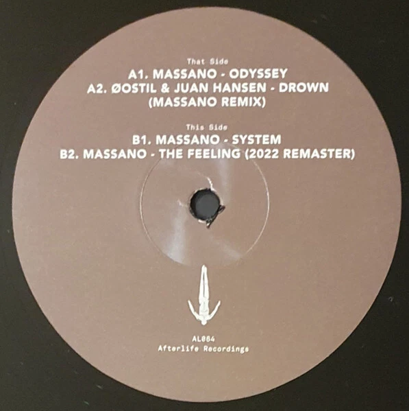 Massano – In My System EP | Vinyl 12" | AL064 | Afterlife | NEU - Bild 4 von 4