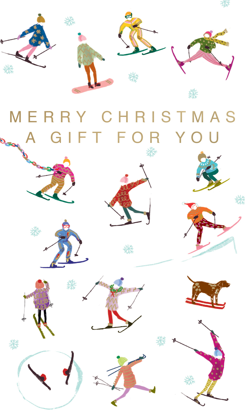 A Gift For You Merry Christmas Money Wallet Gift Card Xmas Moneyholder Cards