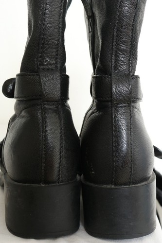 Cole Haan D38822 Fabrizia Buckle Moto Pull On Ankle Boots shoes Women's 7 B - Picture 7 of 9