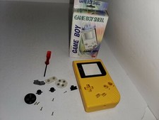 NEW Yellow Full Housing Case Shell for Gameboy Original Triwing Glass Screen J1