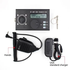 5W 8-Band USDX USDR HF QRP SDR Transceiver SSB/CW DSP w/ Mic Charger