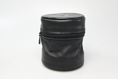 Leica Black Soft Leather Zipper Lens Case (H-3.5''x Dia. - 3.0'') #G531