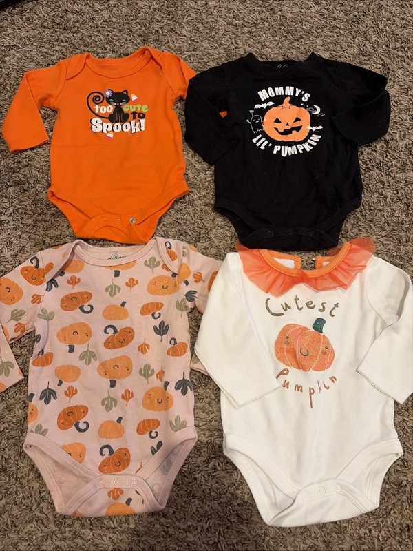 Halloween Baby One Piece Lot 4
