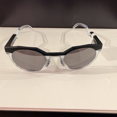 Oakley OO9242 924205 Geometric Sunglasses Black Frame Gray Lens