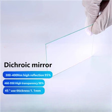 45 Dichroic Mirror, 300-400nm 95 High Reflect 460-950nm Transmit Coated Filter