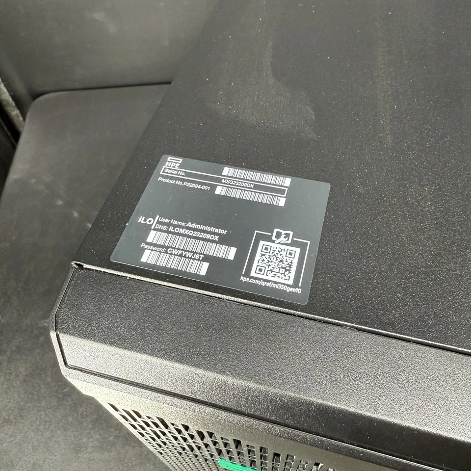 HP PROLIANT ML350 GEN10 1x Xeon Silver 4208 2.10GHz - Image 3 of 4