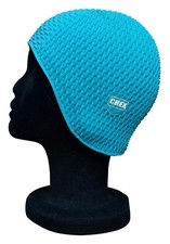 CHEX Como Damen Gummi Bubble Schlicht Grün Schwimmen Hut Vintage Ex Display