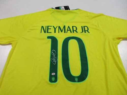 Autographed Signed Neymar Jr. Nike Brazil Soccer Futbol Jersey w COA