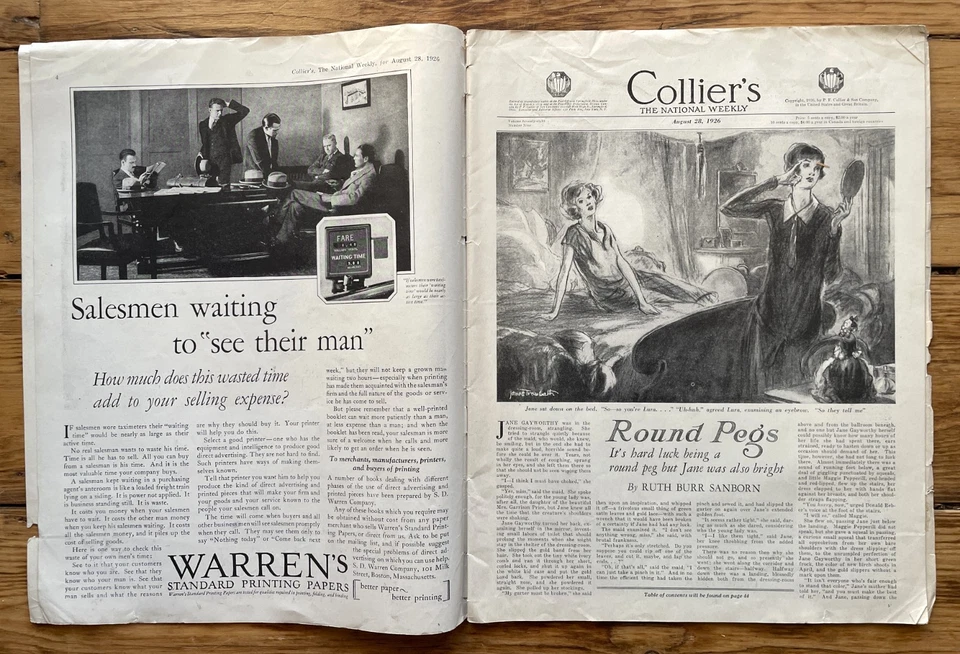 Lot of 5 Collier's Jazz Age Magazines 1926 - 1930 Ads, Art Worn Complete - Image 4 of 4